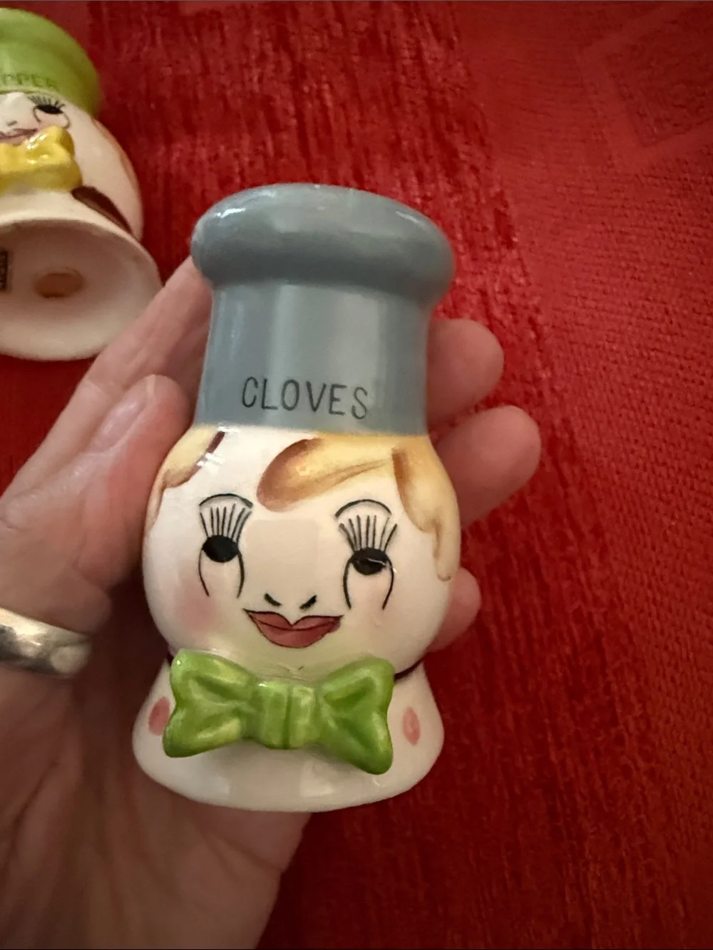 Vintage 1950s Anthropomorphic Chef Spice Shakers - Set of 4 - Excellent